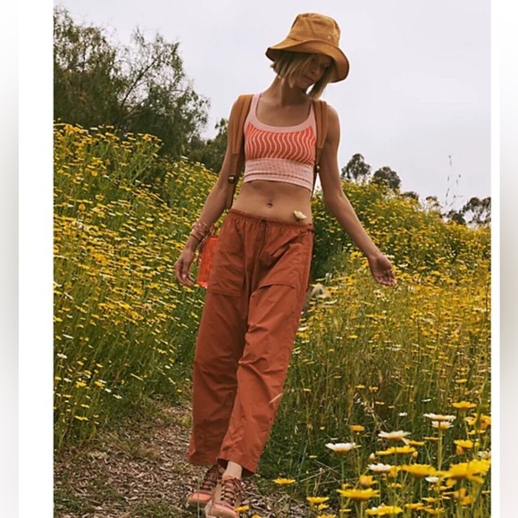 Free People Fly By Night Parachute Baggy Lightweight Pants Size Small Nwot - Picture 4 of 11